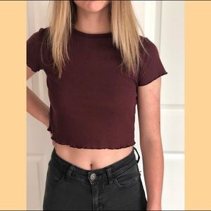 RIBBED CROP TOP